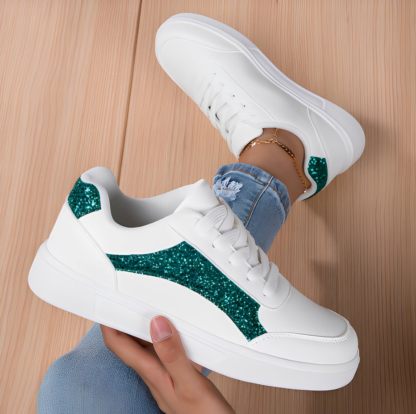 Rexanne - Trendige Damensneaker aus PU-Leder