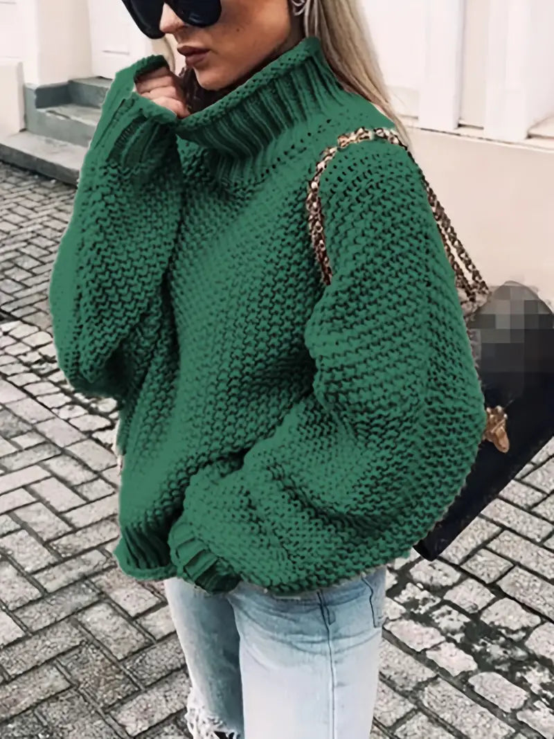 Vale – Einfarbiger Rollkragenpullover