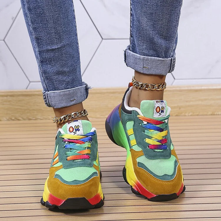 Erika – Orthopädische Fußbekleidung Regenbogen