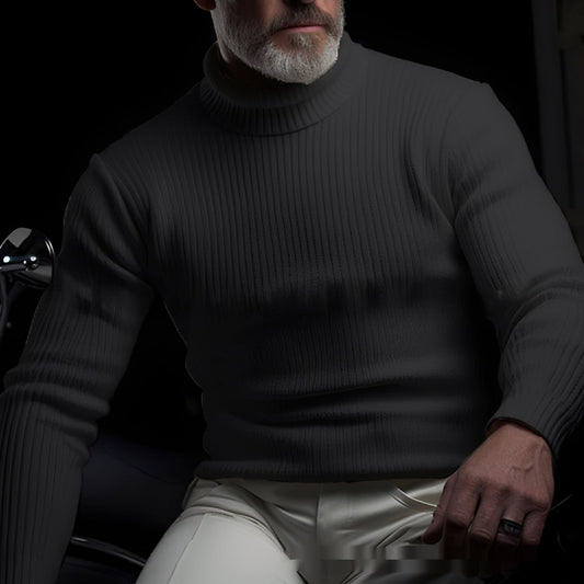 Randolf - Schicker, einfacher Herrenrollkragenpullover