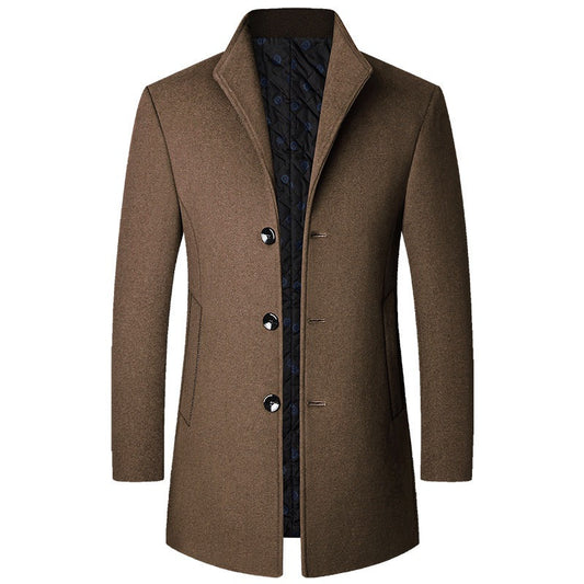 Colson - Eleganter langer Herrenmantel aus Wolle