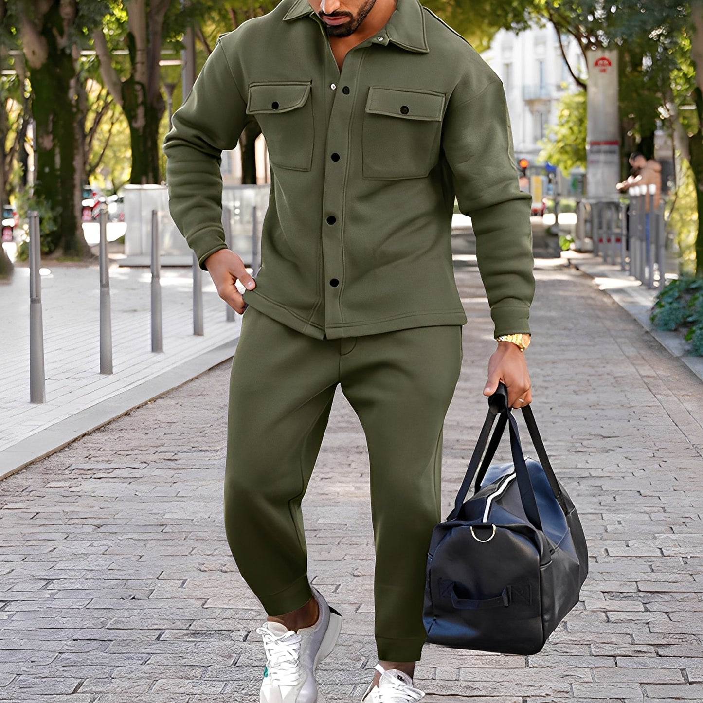 Kent - Schickes Slim-Fit-Set mit Hemd und Hose für Männer