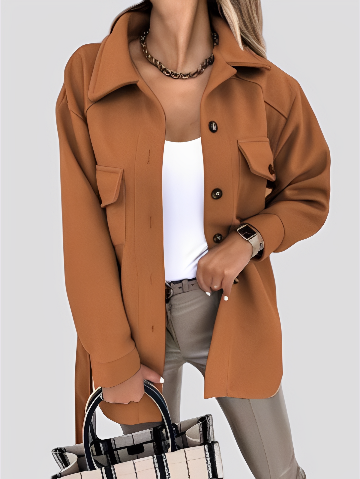 Tiffanie - Moderne, leichte Damenjacke mit Reverskragen