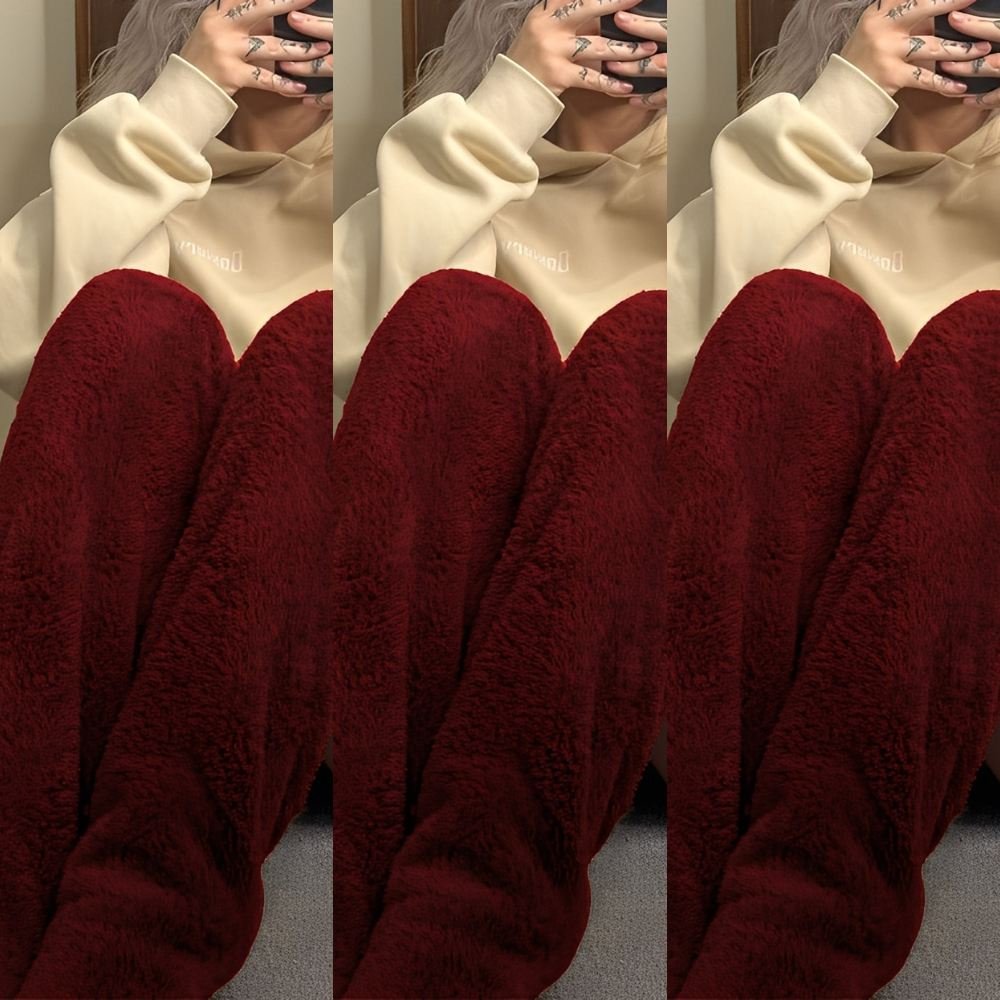Camellia - Kuschelige, kniehohe Wintersocken für Damen