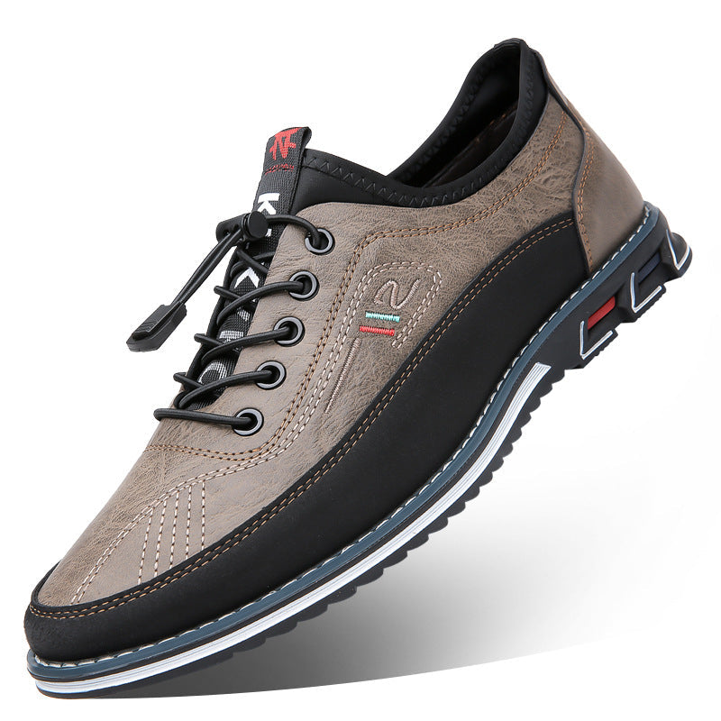 Aaron - Bequeme, rutschfeste Herrenschuhe aus Leder