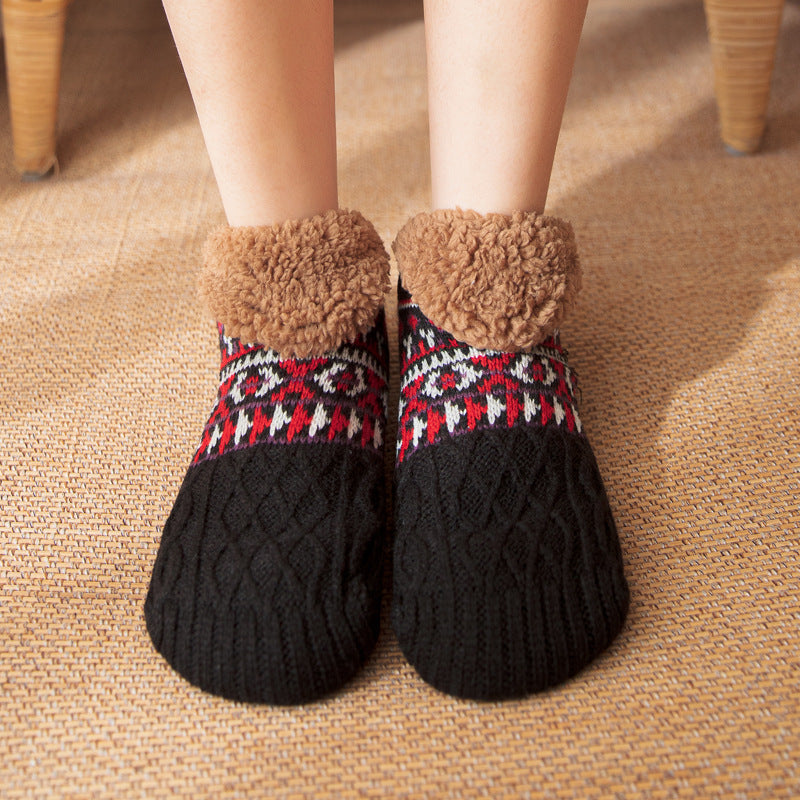Nichole - Stilvolle, warme rutschfeste Socken für Damen