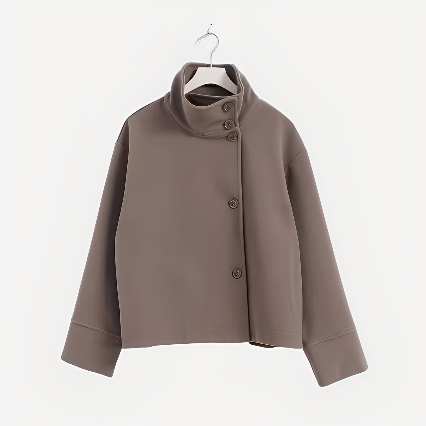 Carolyn - Schicke Damenwolljacke mit einem Knopf