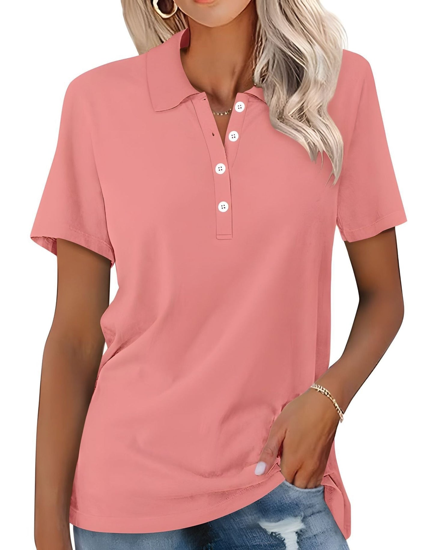 Stella - Bequemes, eng anliegendes Poloshirt für Damen