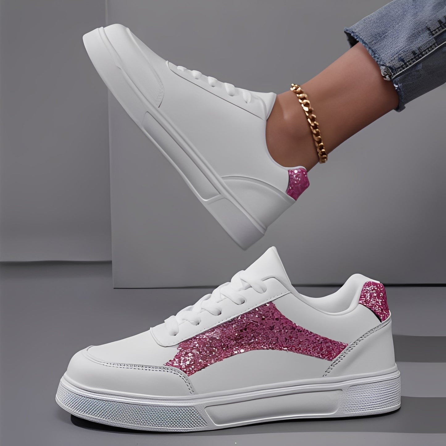 Rexanne - Trendige Damensneaker aus PU-Leder