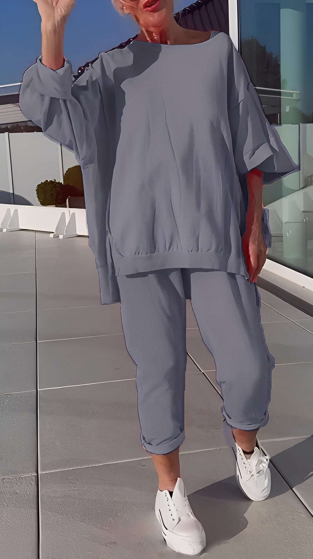 Eleanore - Angenehmes Damen-Set mit lockerem Shirt und Hose