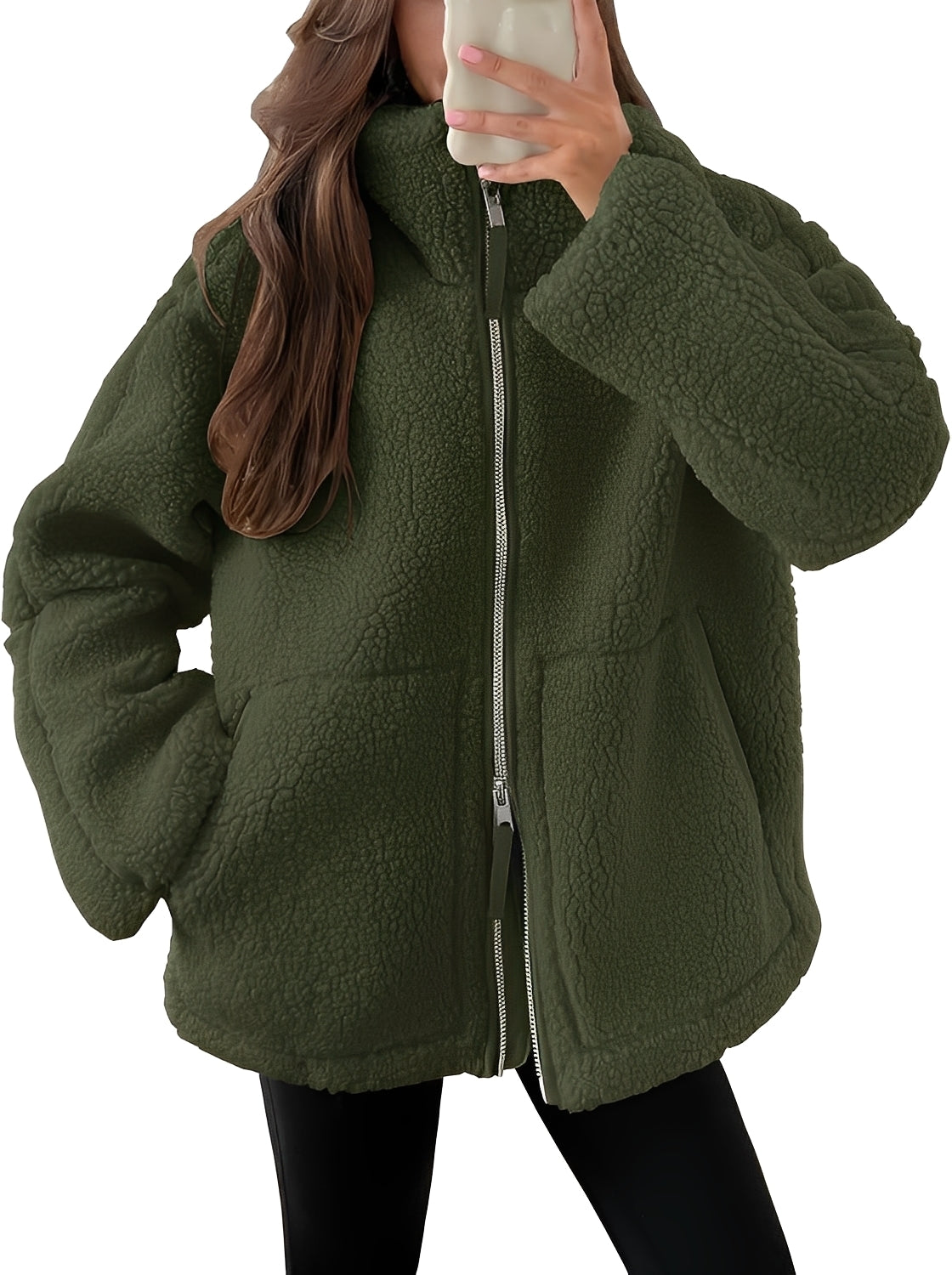 Rowena - Elegante Damenwolljacke mit Reißverschluss
