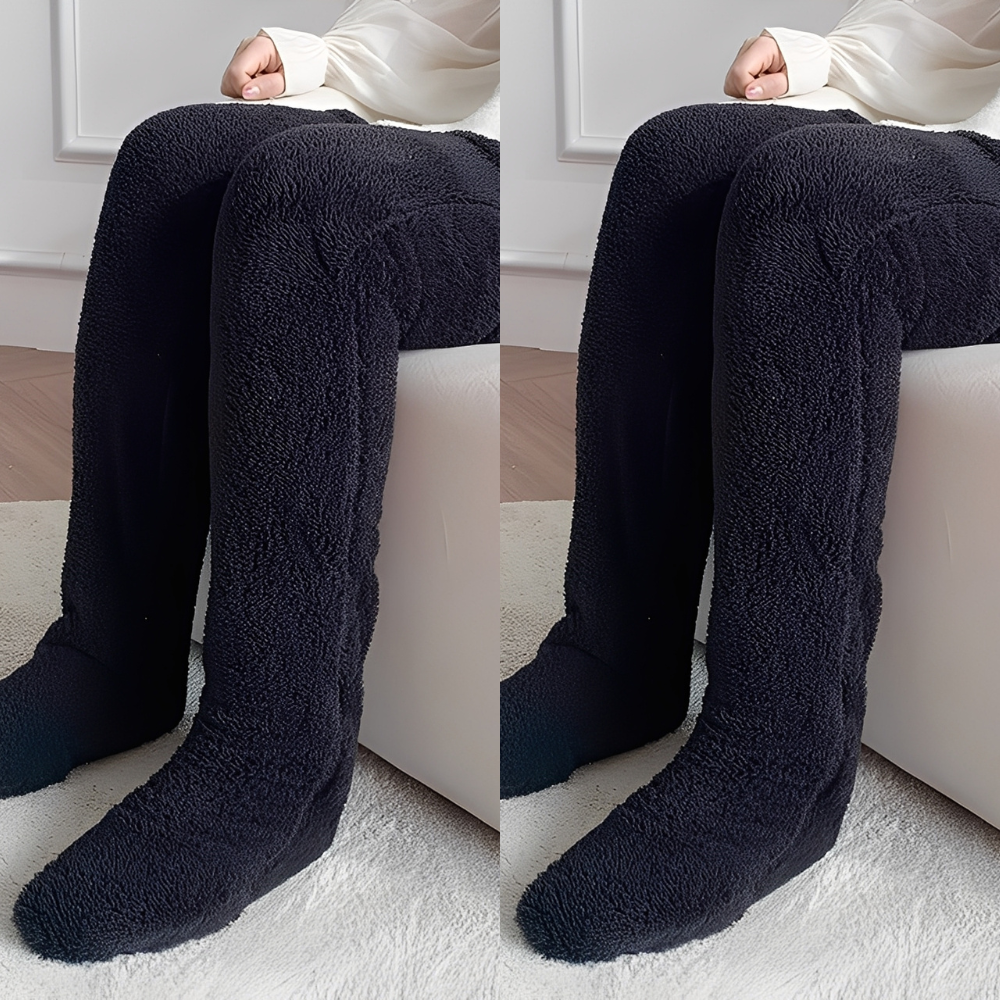 Camellia - Kuschelige, kniehohe Wintersocken für Damen
