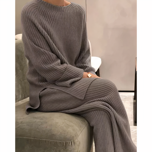 Samantha – Strick-Set: Freizeit-Pullover und Hose
