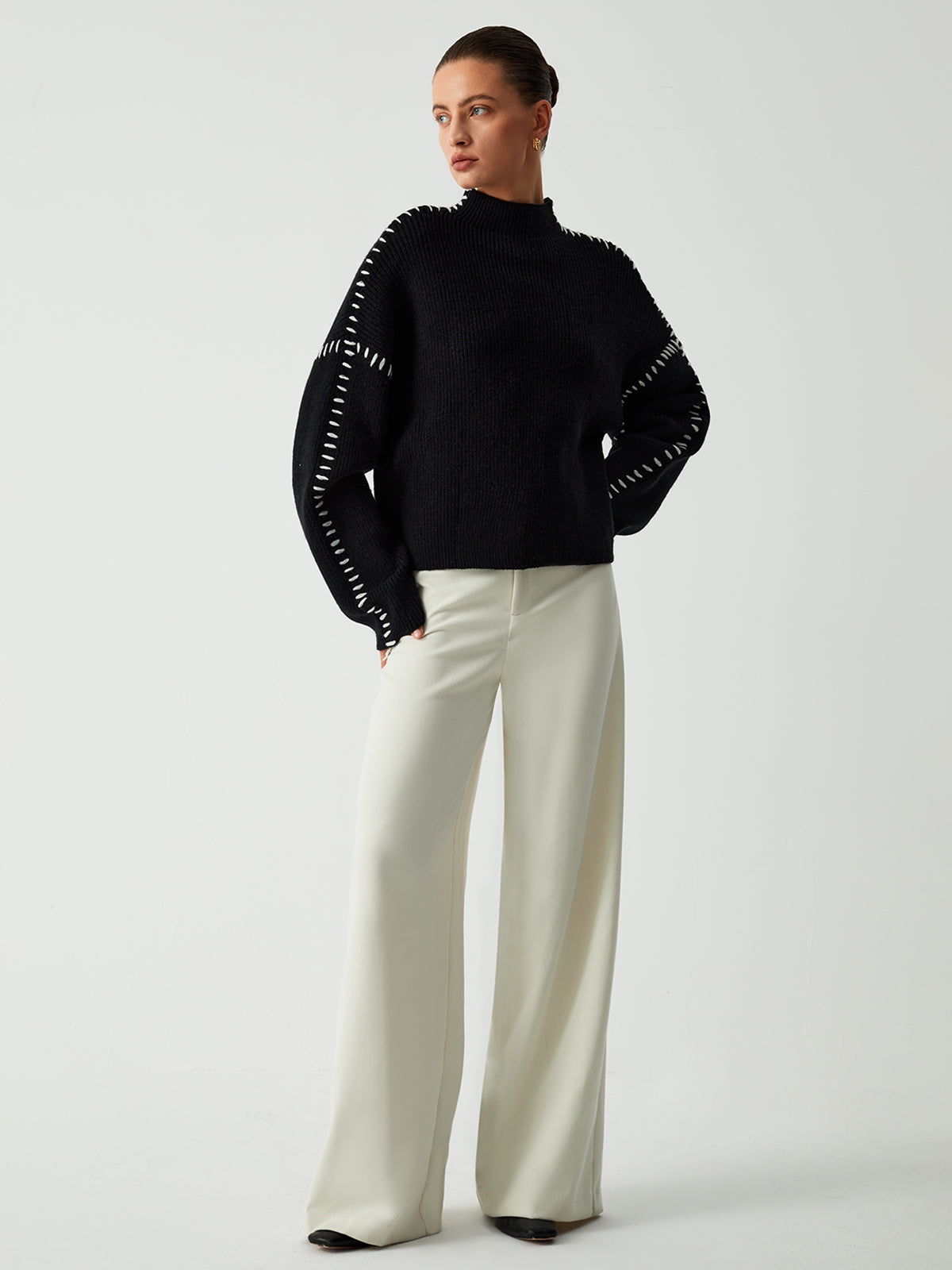 Theresa – Legerer, lockerer Rollkragenpullover