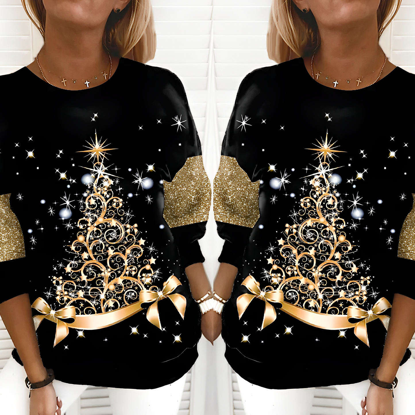 Pine – Weihnachts-Pullover mit Tannenbaum