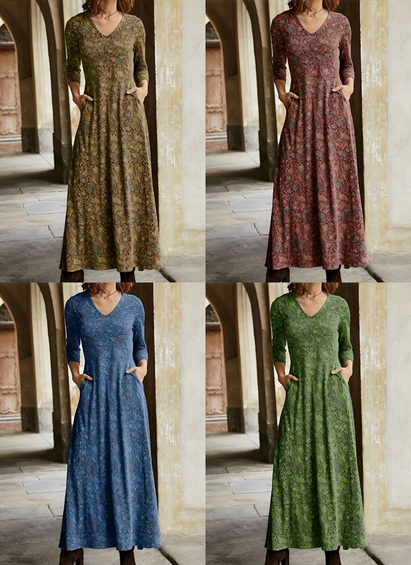 Adeline – Vintage Maxikleid