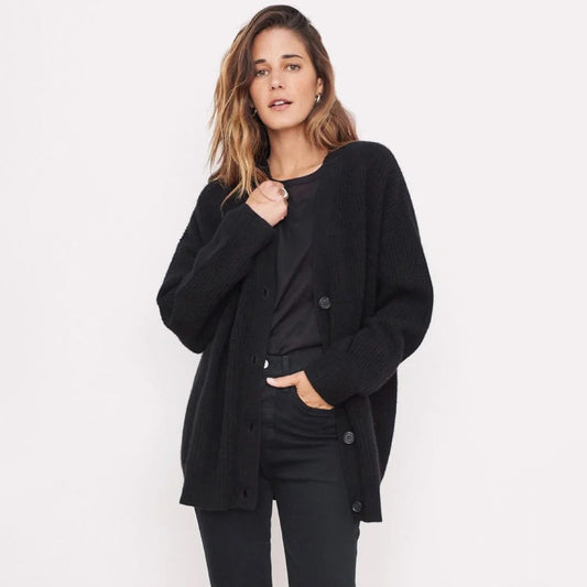 Leah – Extra langer Kaschmir-Cardigan