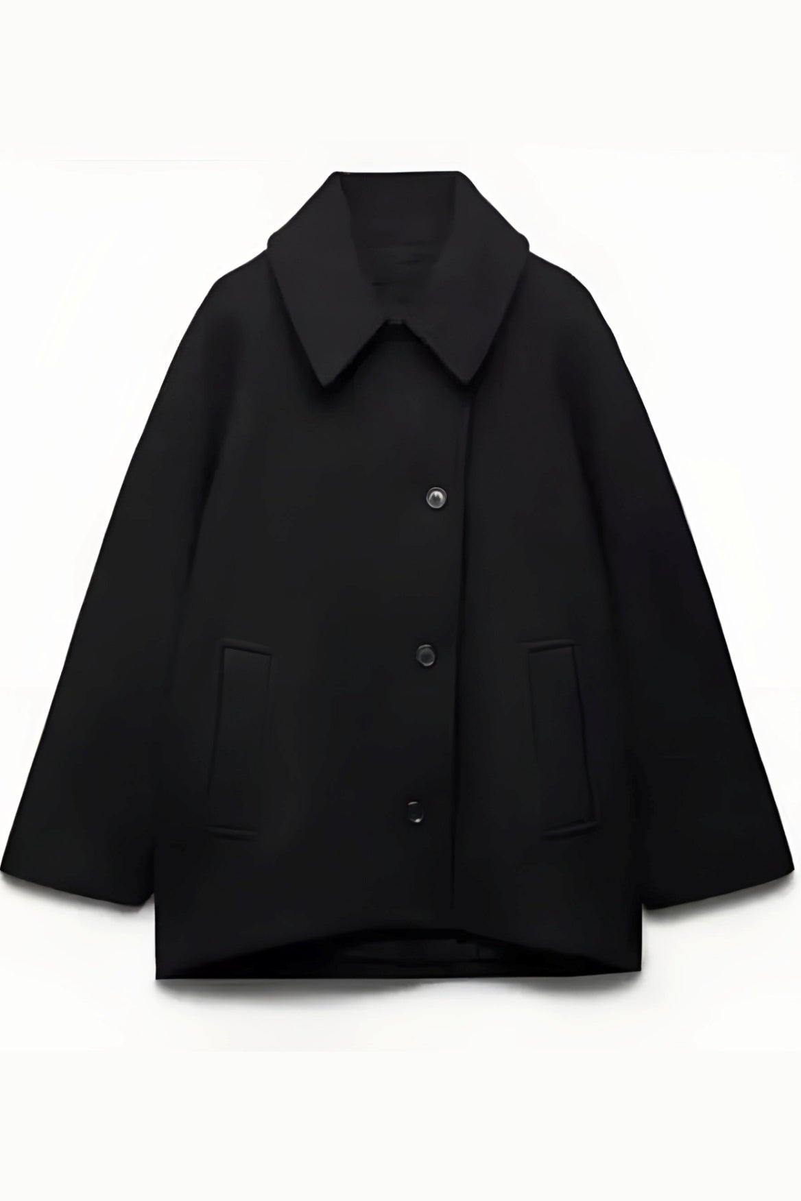 Elena – Oversize-Mantel aus Wollmischung Doppelreihig