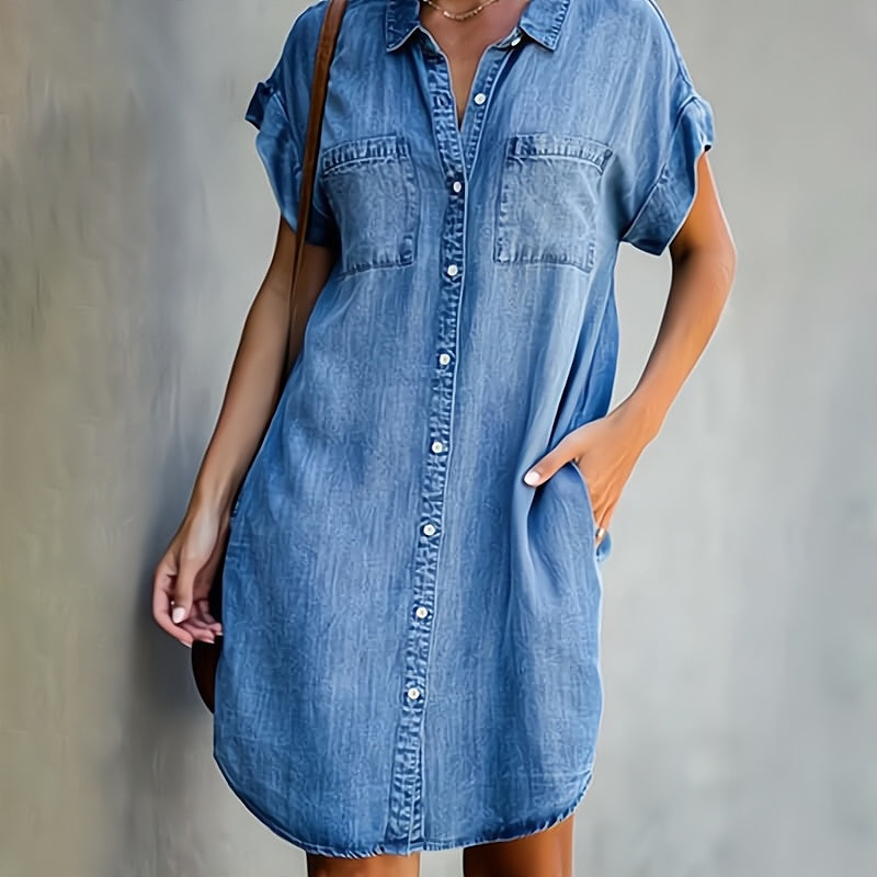 Daphné – Elegantes Jeanskleid