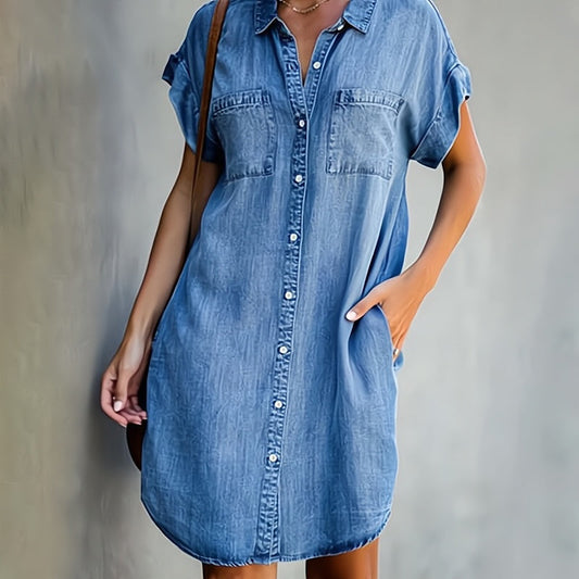 Daphné – Elegantes Jeanskleid
