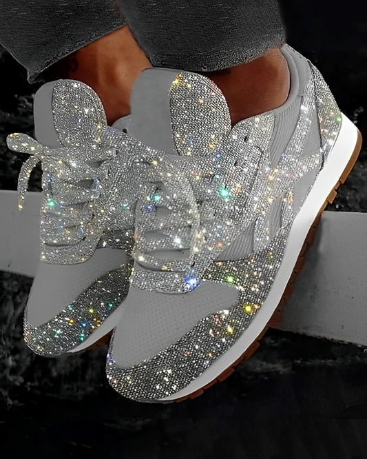 Ross – Funkelnde Sneaker mit Plateausohle