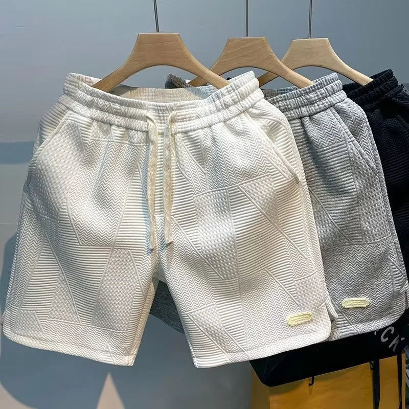 Carl – Herren Shorts mit Fischgrätmuster