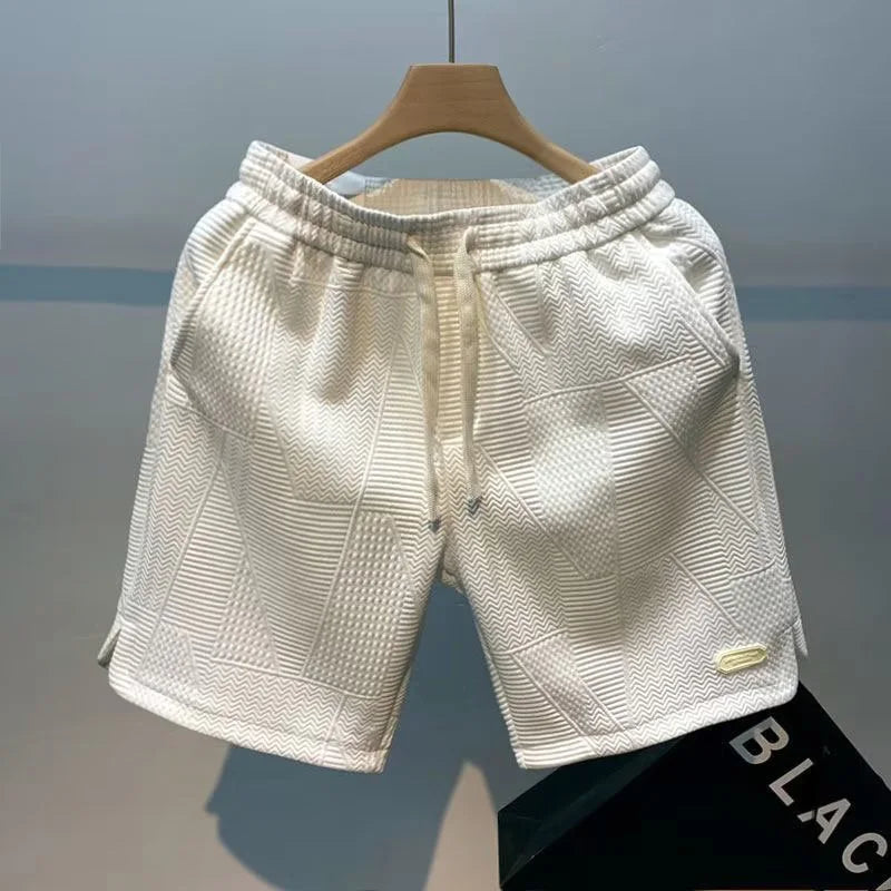 Carl – Herren Shorts mit Fischgrätmuster