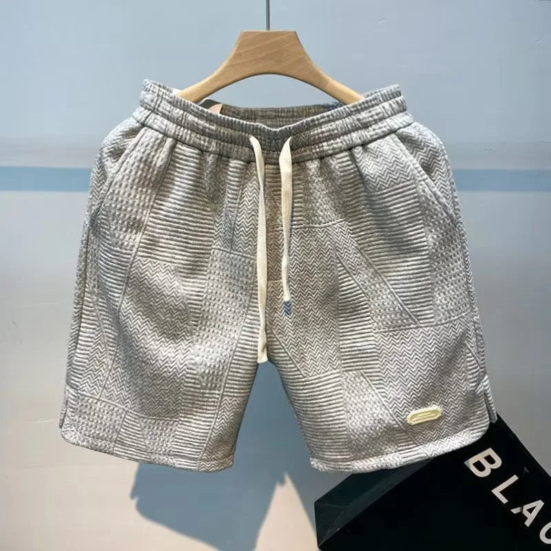 Carl – Herren Shorts mit Fischgrätmuster