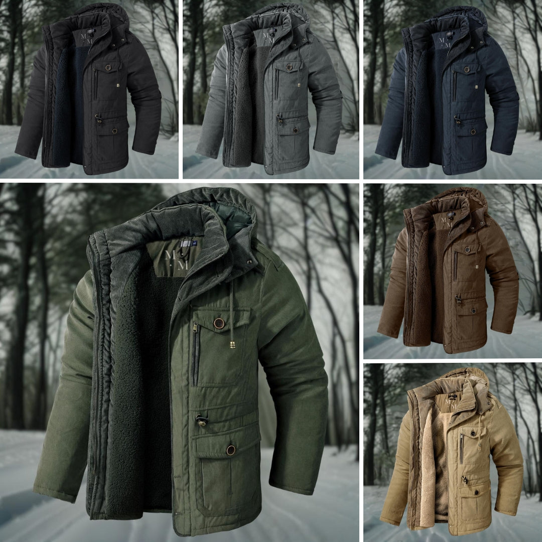 Renzo – Gefütterte Kapuzen-Winterjacke