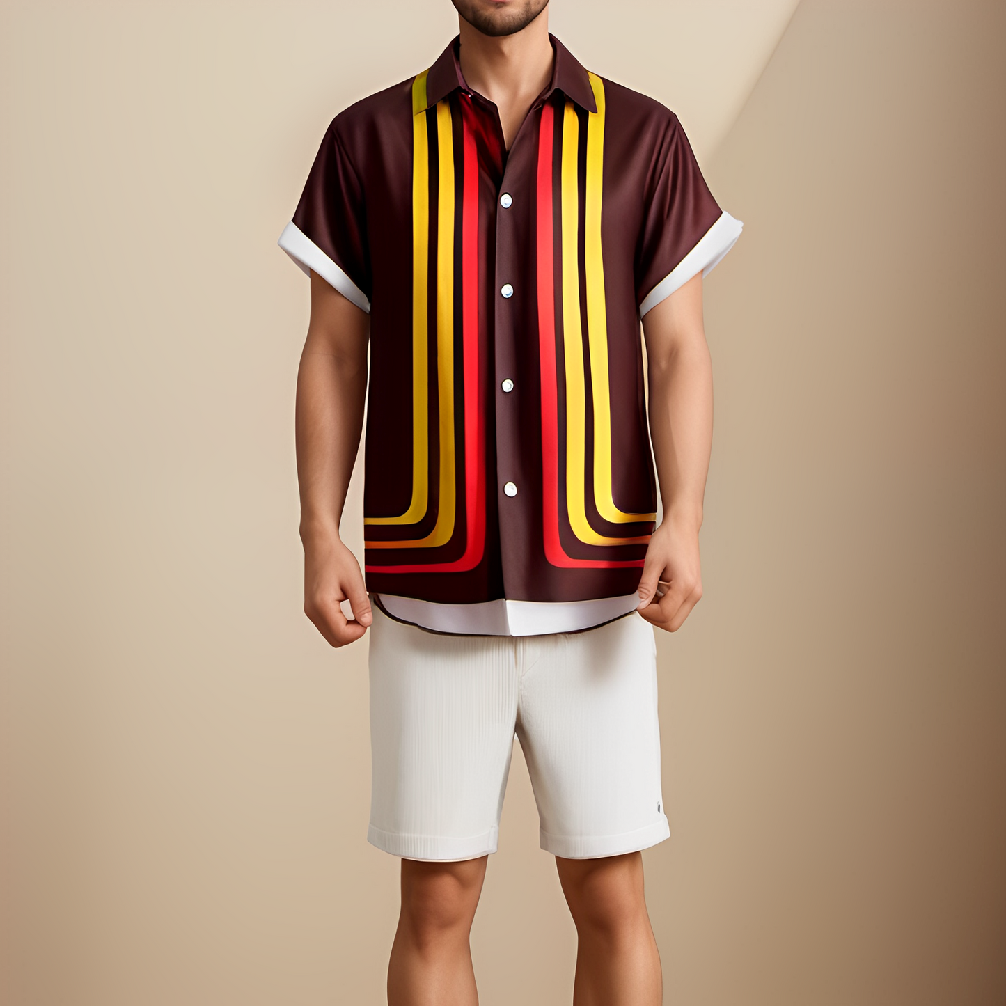 Milo – Retro-Kurzarm-Sommerhemd