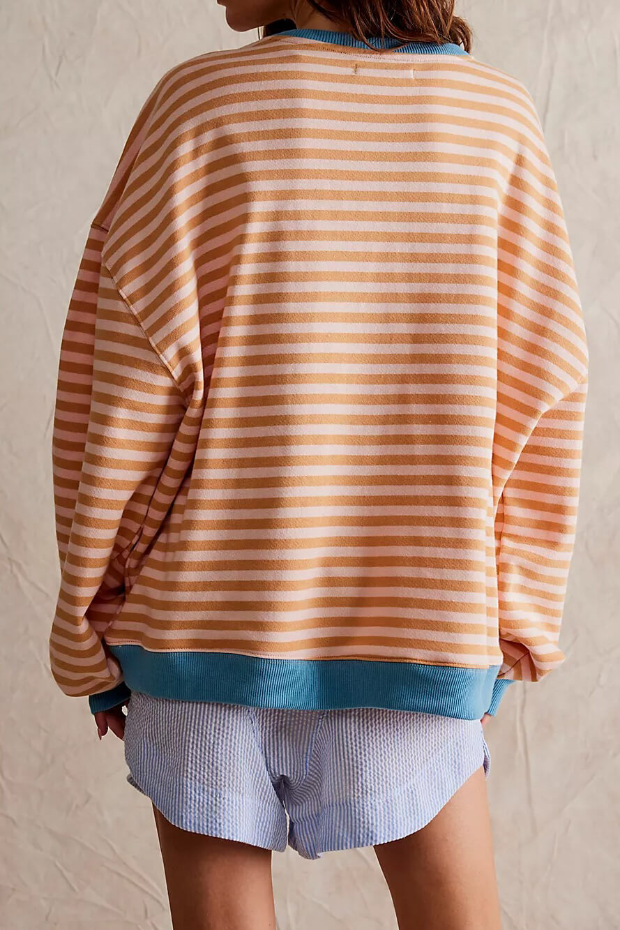 Monika – Damenpullover mit Streifen