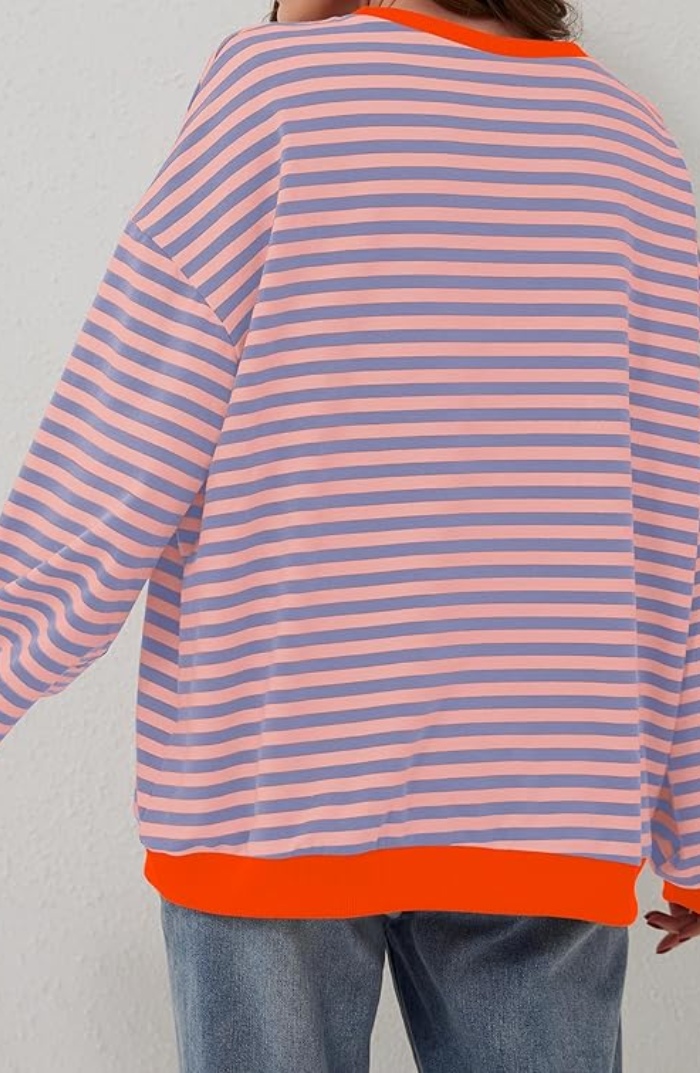 Monika – Damenpullover mit Streifen
