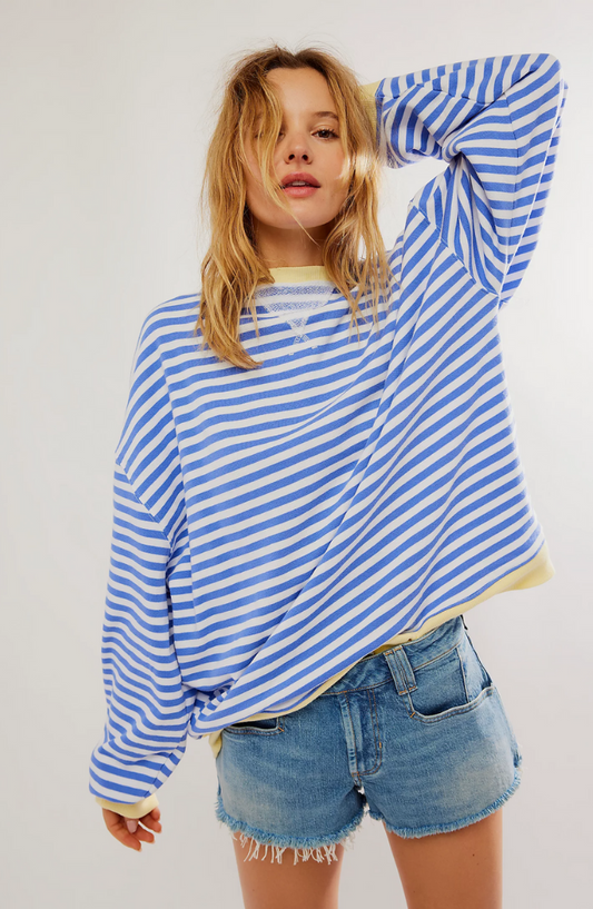 Monika – Damenpullover mit Streifen