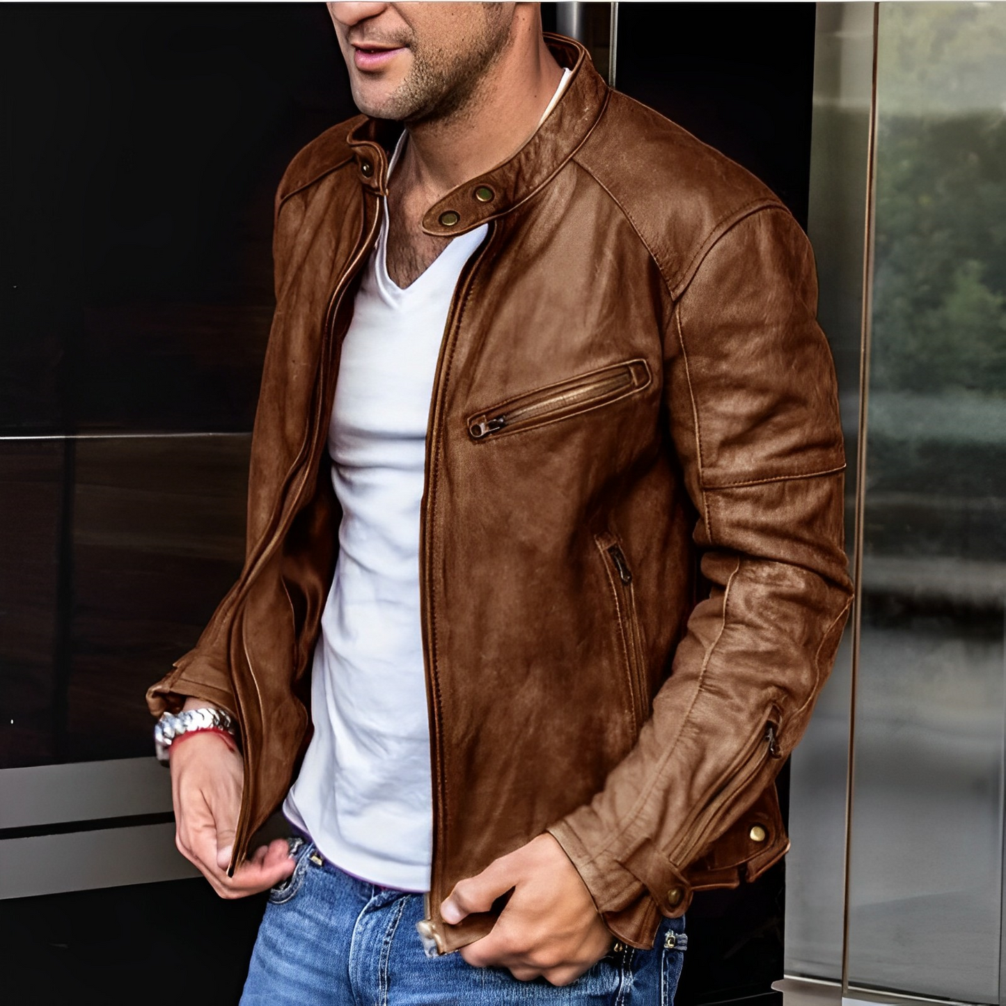 Enrico – Modische Lederjacke