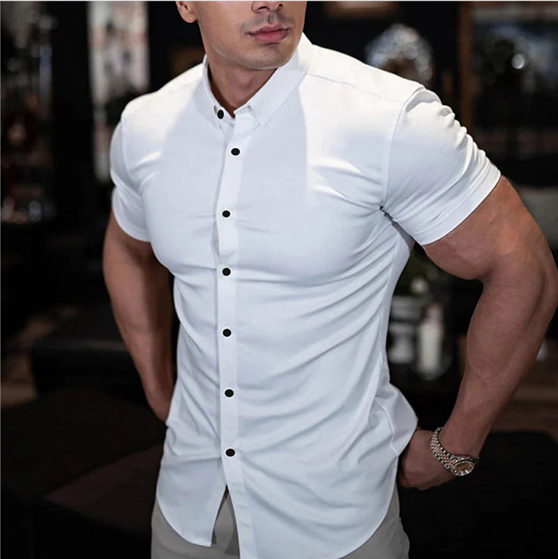 Ben – Slim Fit Hemd mit kurzen Ärmeln
