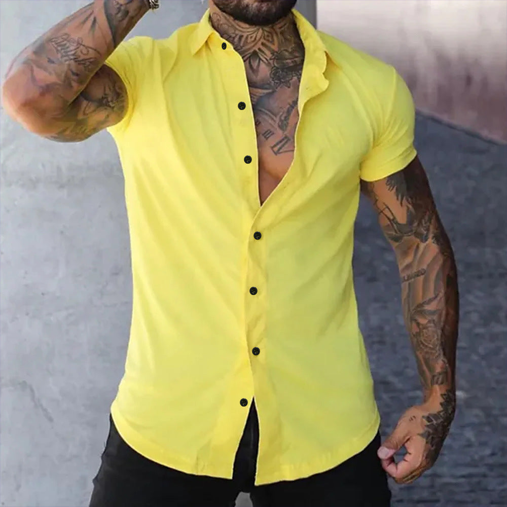 Ben – Slim Fit Hemd mit kurzen Ärmeln
