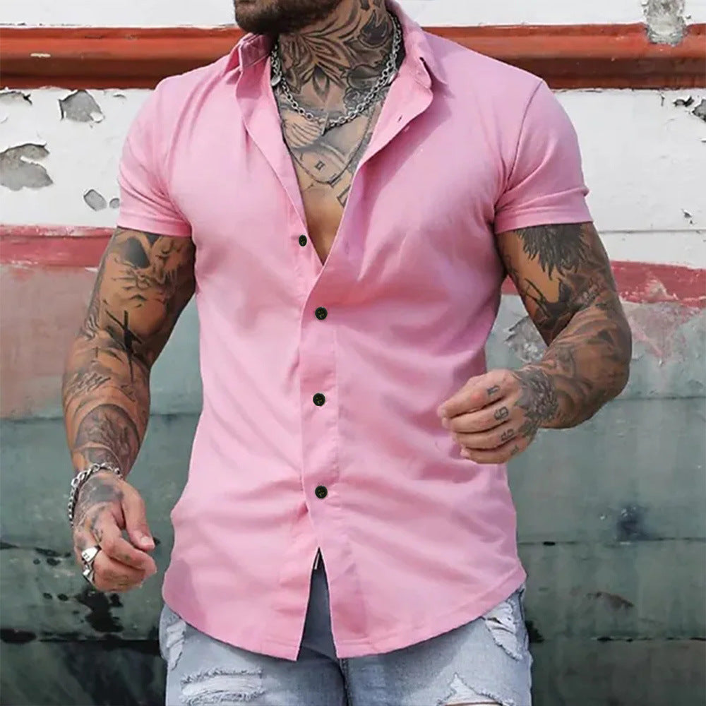 Ben – Slim Fit Hemd mit kurzen Ärmeln