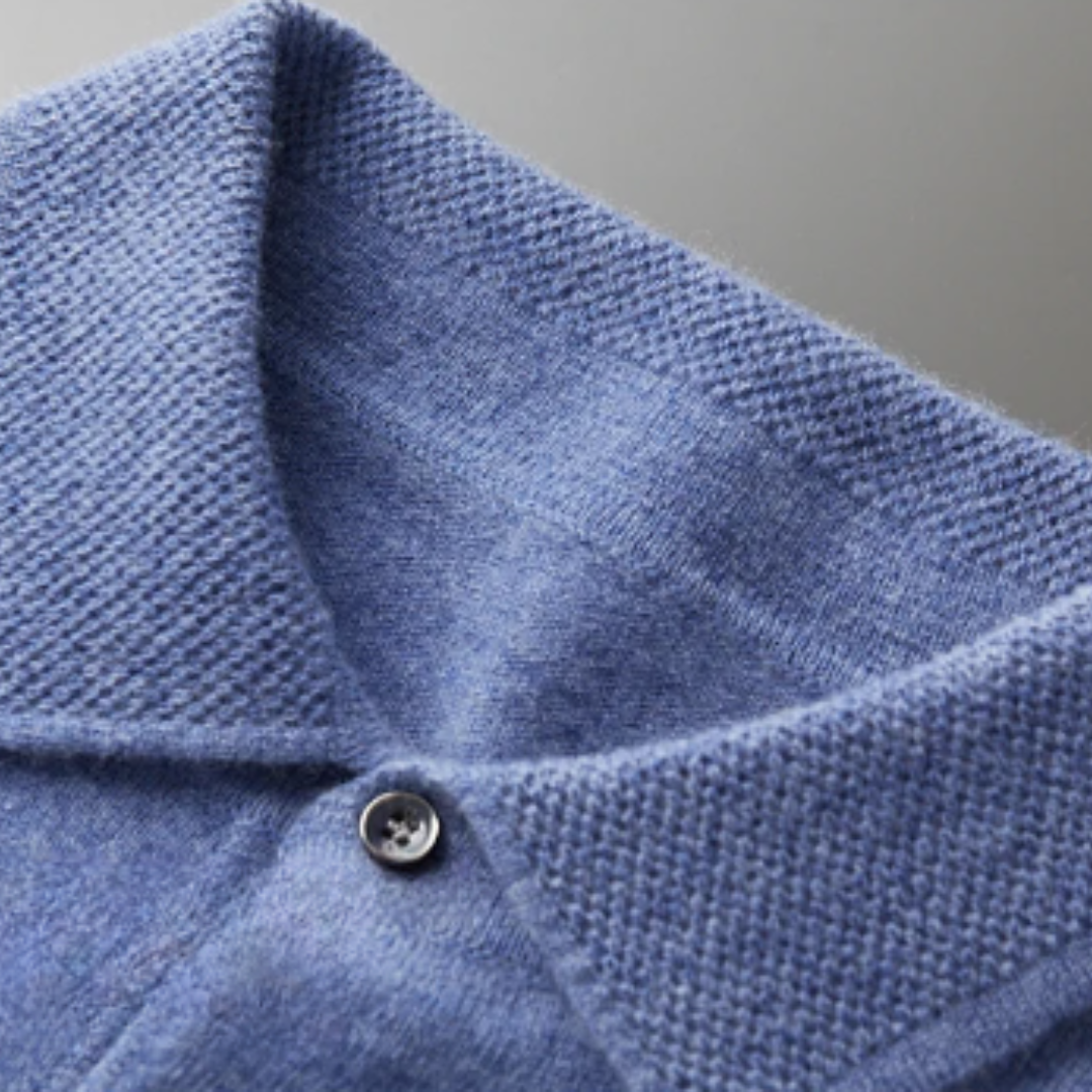 Louis - Langarm-Poloshirt