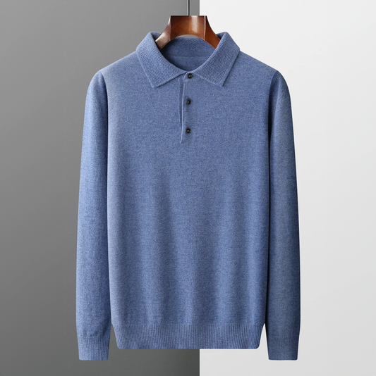 Louis - Langarm-Poloshirt