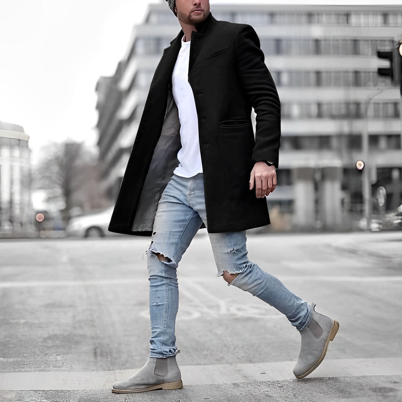 Hardy – Langer Mantel im modernen Design