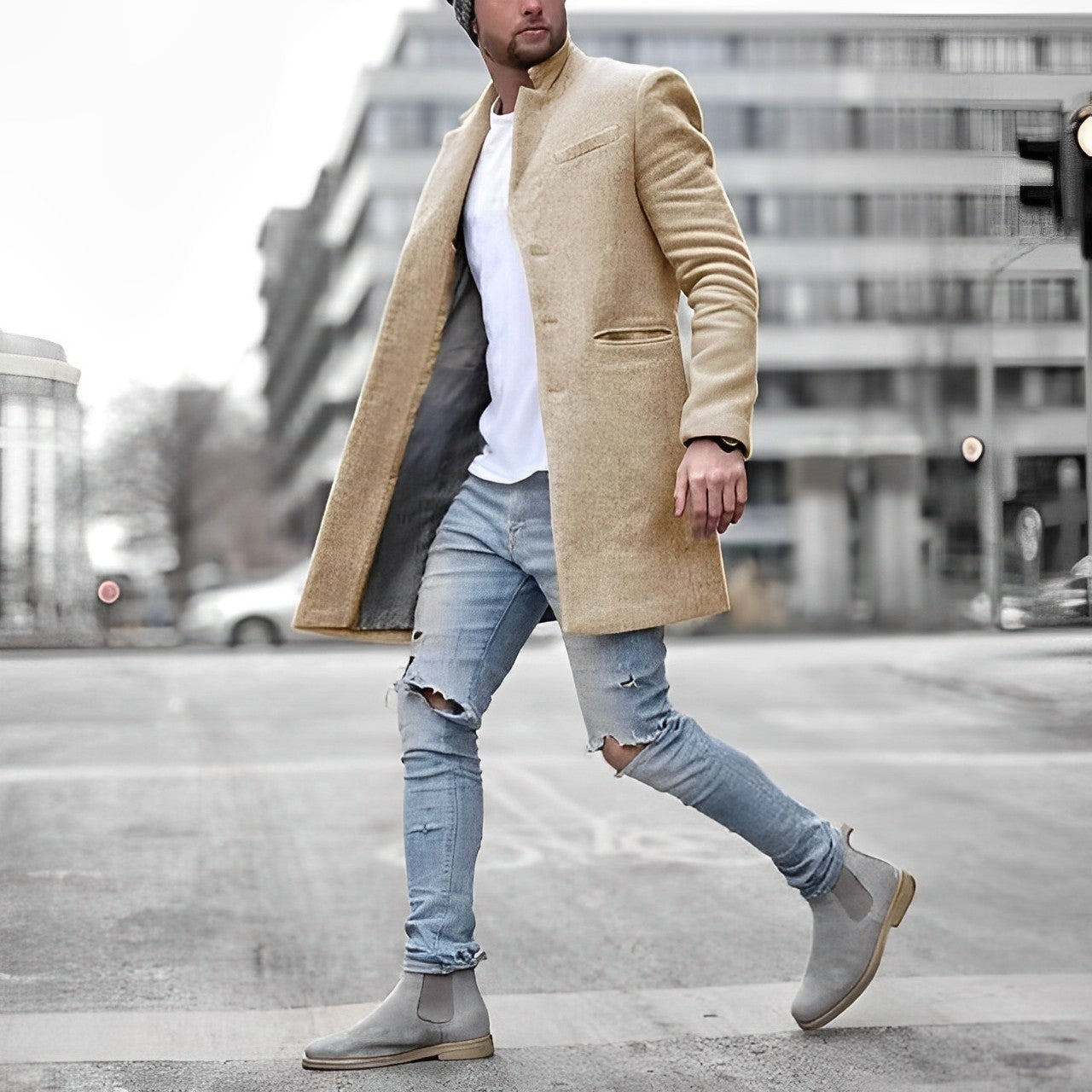 Hardy – Langer Mantel im modernen Design