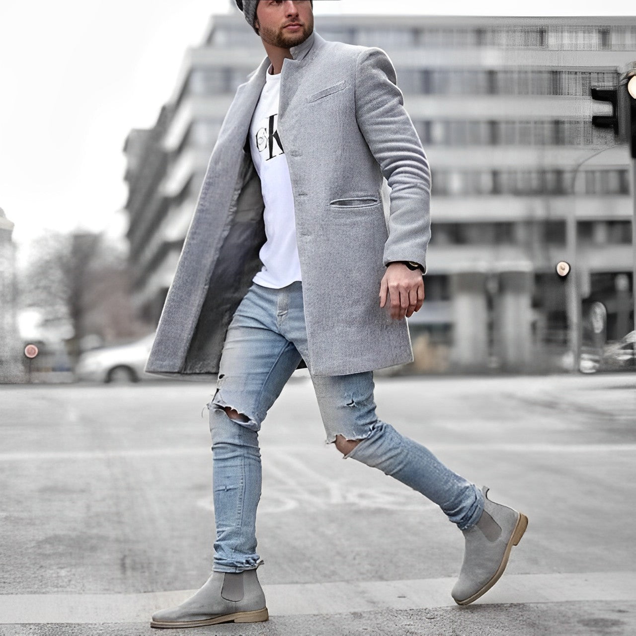 Hardy – Langer Mantel im modernen Design