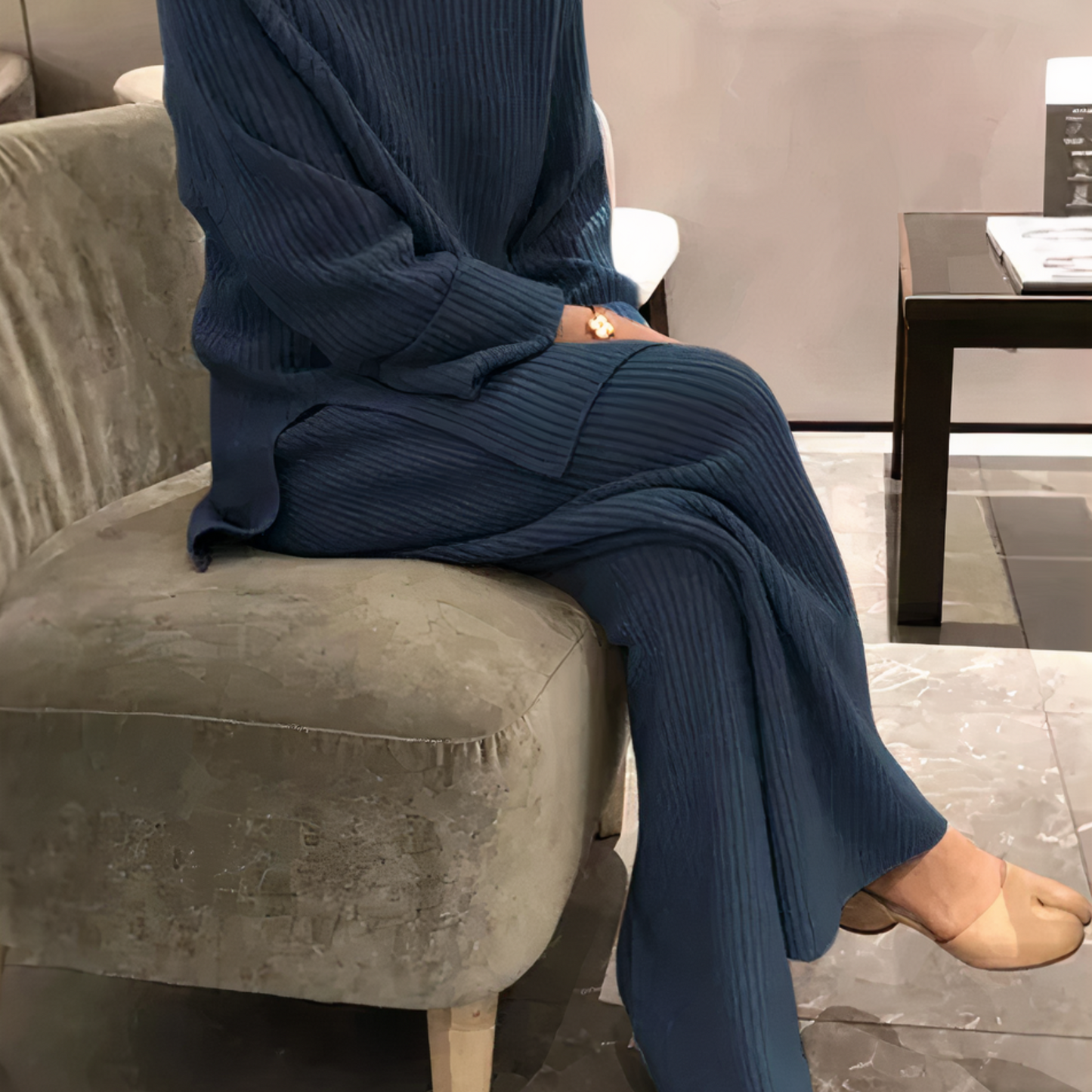 Samantha – Strick-Set: Freizeit-Pullover und Hose