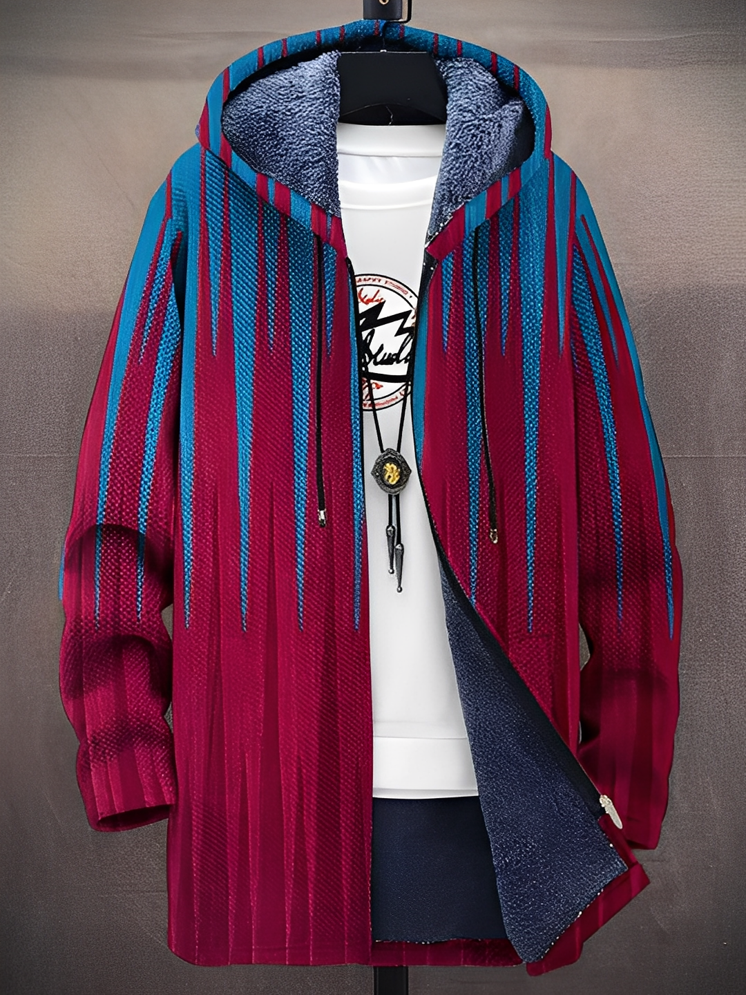 Trenton - Modische Herrenjacke mit Kapuze und Design