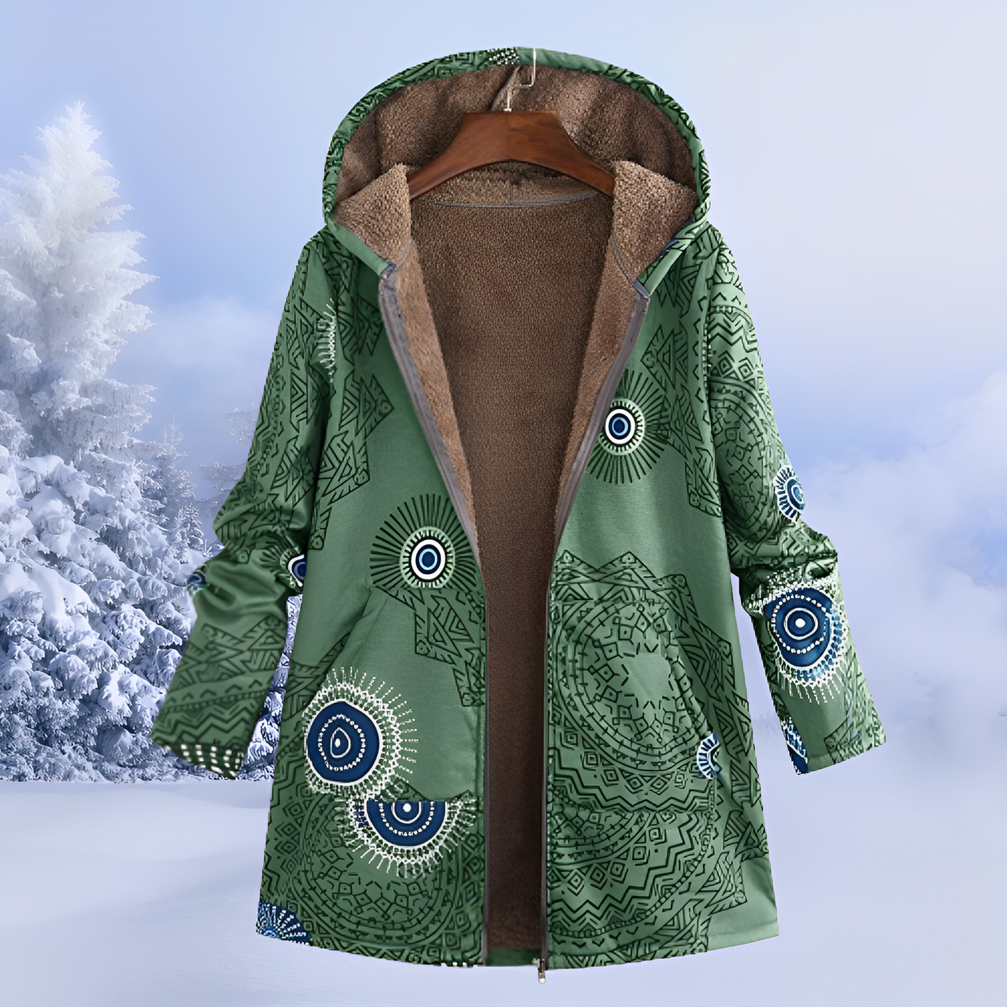 FluffCoat – Winterjacke mit Mustern