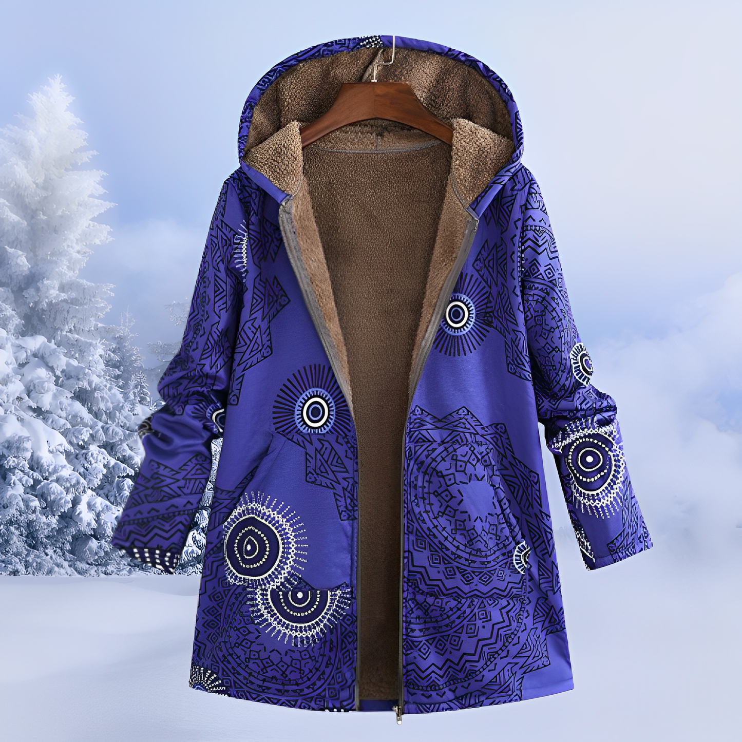 FluffCoat – Winterjacke mit Mustern