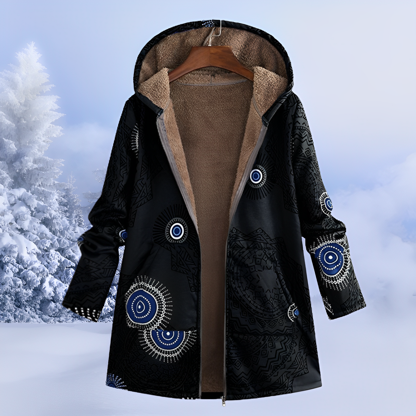 FluffCoat – Winterjacke mit Mustern