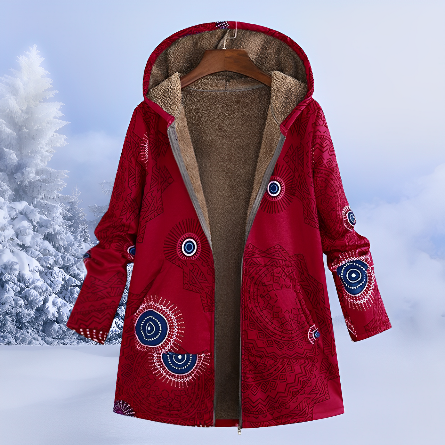 FluffCoat – Winterjacke mit Mustern
