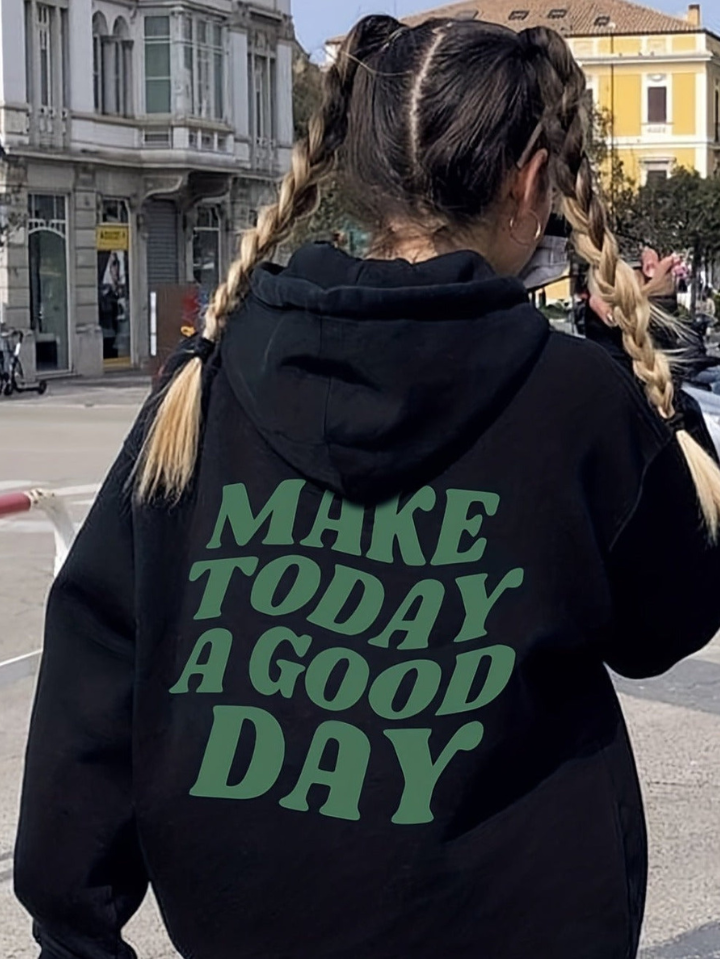 Guten Tag! – Aussagekräftiger Baumwoll-Hoodie
