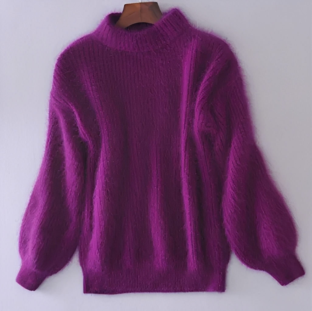 Brenda – Retro-Pullover im Angora-Look